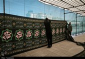 آماده‌سازی فضای اسکان زائران اربعین در حرم حضرت معصومه(س)+تصویر