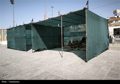 مهیا کردن فضا برای اسکان زائران اربعین در حرم بانوی کرامت