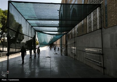 مهیا کردن فضا برای اسکان زائران اربعین در حرم بانوی کرامت