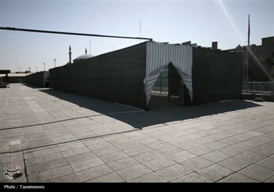 مهیا کردن فضا برای اسکان زائران اربعین در حرم بانوی کرامت