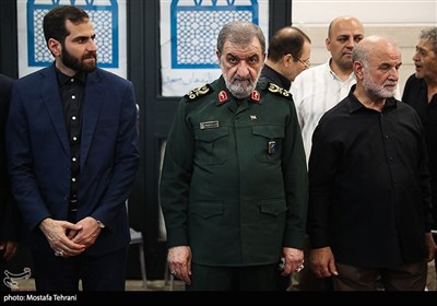 محسن رضایی، عضو مجمع تشخیص مصلحت نظام در مراسم چهلمین روز شهادت سپهبد رشید