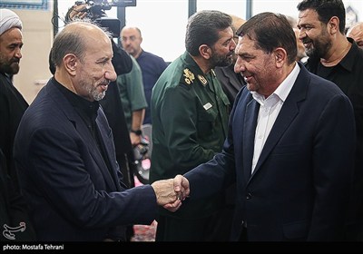 محمد مخبر، مشاور و دستیار رهبری در مراسم چهلمین روز شهادت سپهبد رشید
