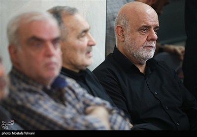 ایرج مسجدی، معاون هماهنگ کننده نیروی قدس در مراسم چهلمین روز شهادت سپهبد رشید