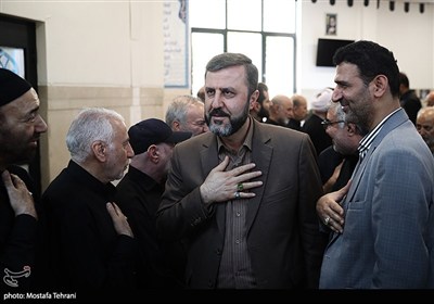 کاظم غریب آبادی، معاون حقوقی و بین‌المللی وزیر امور خارجه در مراسم چهلمین روز شهادت سپهبد رشید