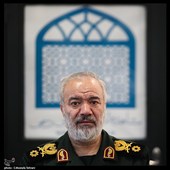 علی فدوی جانشین فرمانده کل سپاه در مراسم چهلمین روز شهادت سپهبد رشید
