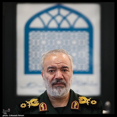 علی فدوی جانشین فرمانده کل سپاه در مراسم چهلمین روز شهادت سپهبد رشید