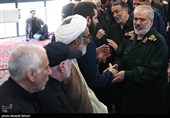 علی فدوی جانشین فرمانده کل سپاه در مراسم چهلمین روز شهادت سپهبد رشید