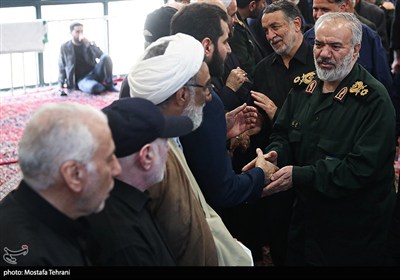 علی فدوی جانشین فرمانده کل سپاه در مراسم چهلمین روز شهادت سپهبد رشید