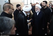 غلامحسین محسنی اژه‌ای، رئیس قوه قضائیه در مراسم چهلمین روز شهادت سپهبد رشید