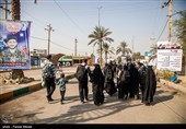 زائران اربعین حسینی در مرز خسروی
