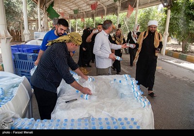 زائران اربعین حسینی در مرز خسروی