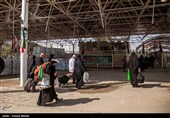 زائران اربعین حسینی در مرز خسروی