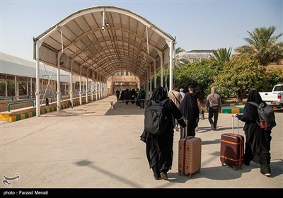 زائران اربعین حسینی در مرز خسروی