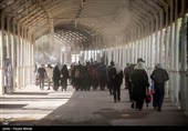 زائران اربعین حسینی در مرز خسروی
