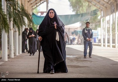زائران اربعین حسینی در مرز خسروی