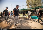 زائران اربعین حسینی در مرز خسروی