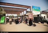 زائران اربعین حسینی در مرز خسروی