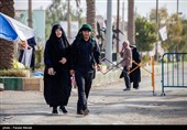زائران اربعین حسینی در مرز خسروی