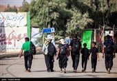 زائران اربعین حسینی در مرز خسروی