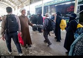 زائران اربعین حسینی در مرز خسروی