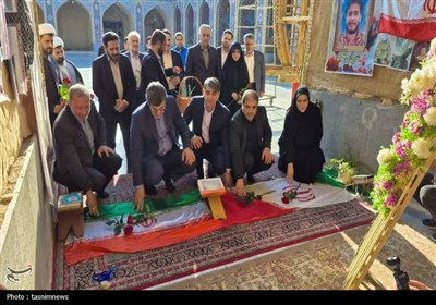 سفر استاندار یزد به بافق و کلنگ زنی 7 مدرسه