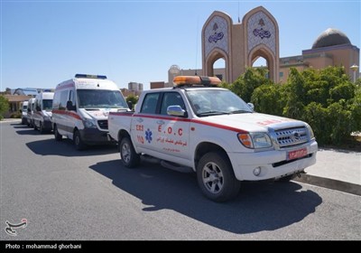 اعزام تیم اورژانس 115 بیرجند برای خدمت‌رسانی به زائران اربعین