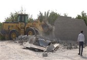 2 هزار مترمربع از زمینهای دولتی در قشم رفع تصرف شد