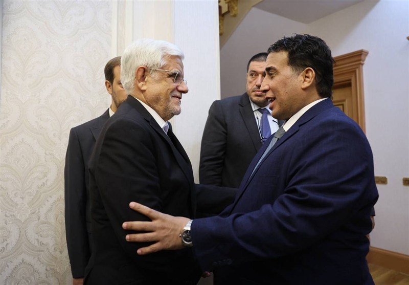 عارف: مخالف دخالت خارجی در لیبی هستیم / المنفی: از ایران حمایت می‌کنیم