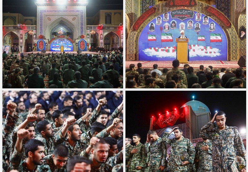 مراسم اربعین شهدای اقتدار و 29 شهید خراسان رضوی در حرم رضوی