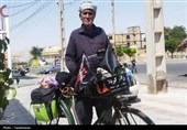 از ابهر تا بینالحرمین؛ چهارمین سفر عاشقانه پیرمرد دوچرخهسوار