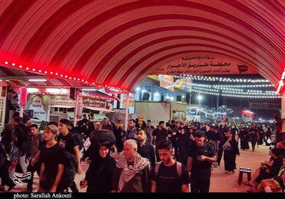 شبهای اربعین و تردد پرشور زائران در مسیر کربلا