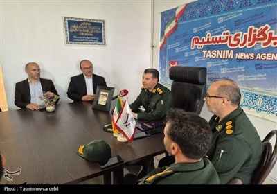 فرماندهان سپاه حضرت عباس (ع) در اردبیل از خبرنگاران تسنیم تقدیر کردند