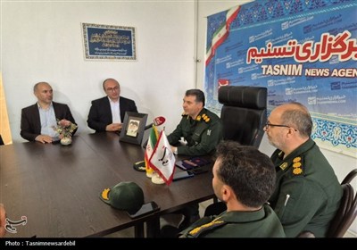 فرماندهان سپاه حضرت عباس (ع) در اردبیل از خبرنگاران تسنیم تقدیر کردند