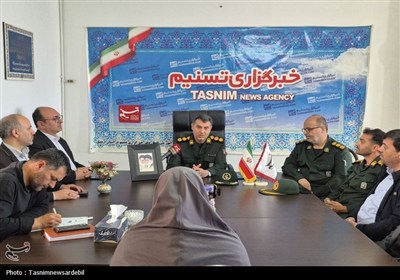 فرماندهان سپاه حضرت عباس (ع) در اردبیل از خبرنگاران تسنیم تقدیر کردند