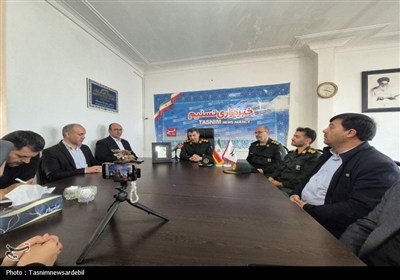 فرماندهان سپاه حضرت عباس (ع) در اردبیل از خبرنگاران تسنیم تقدیر کردند