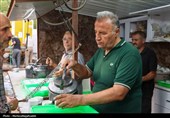 خدمترسانی موکب علی بن باقر(ع)کاشان به زائران اربعین در کربلا+تصاویر