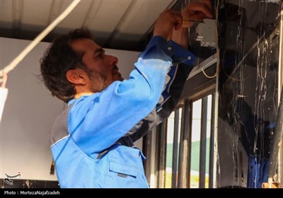 خدمت‌رسانی موکب علی بن باقر کاشان به زائران اربعین در کربلا
