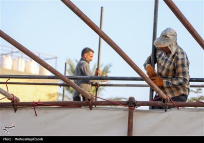 خدمت‌رسانی موکب علی بن باقر کاشان به زائران اربعین در کربلا