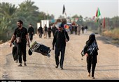 خدماترسانی رایگان به زائران اربعین در مسیر تمرچین ـ اربیل