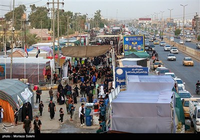 پیاده‌روی اربعین حسینی در مسیر دیوانیه به کربلا