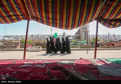 پیاده‌روی اربعین حسینی در مسیر دیوانیه به کربلا
