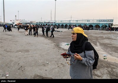 عبور زائران اربعین حسینی از مرز شلمچه