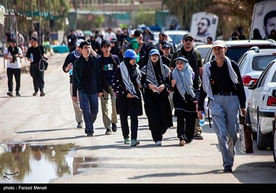 عبور زائران اربعین حسینی از مرز خسروی
