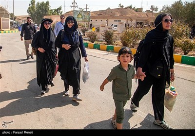 عبور زائران اربعین حسینی از مرز خسروی