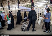 عبور زائران اربعین حسینی از مرز خسروی
