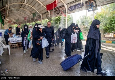 عبور زائران اربعین حسینی از مرز خسروی