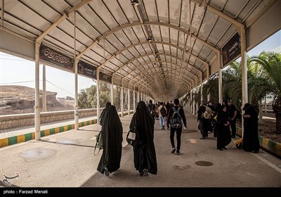 عبور زائران اربعین حسینی از مرز خسروی