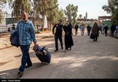 عبور زائران اربعین حسینی از مرز خسروی