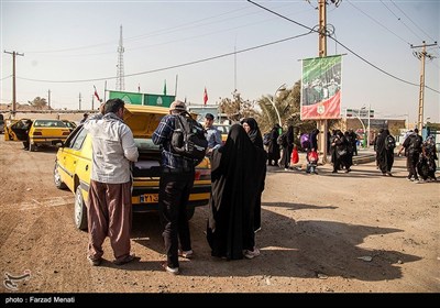 عبور زائران اربعین حسینی از مرز خسروی