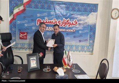 احد بیتوته نماینده مردم اردبیل، نیر و نمین، سرعین در مجلس از خبرگزاری تسنیم اردبیل بازدید کرد